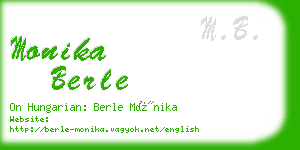 monika berle business card